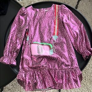 Marc Jacobs Pink Animal Print Dress with Crossbody Bag - like new, worn once